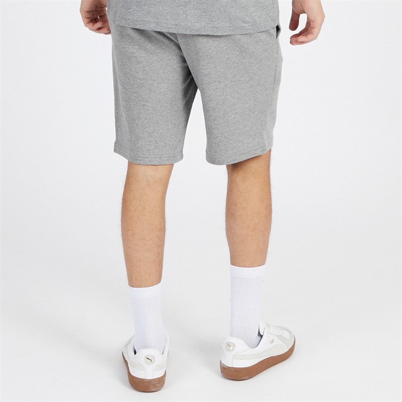 Puma Herre Essentials Lille Logo Fleece Shorts Mellem Grå Melering - Billede 2