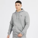 Puma Hættetrøje med lille logo Herre Essentials Mellemgrå Meleret