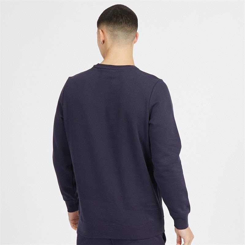 Puma Herre Essentials Lille Logo Rundhals Trøje Mørkeblå - Billede 2