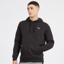 Puma Herre Essentials Lille Logo Hoodie Puma Sort