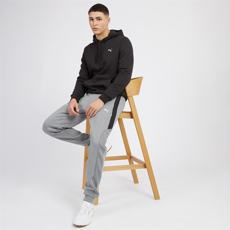 Puma Herre Essentials Lille Logo Hoodie Puma Sort - Billede 3