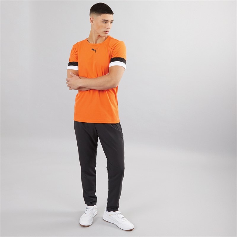 Puma Herre teamRISE Trænings T-shirt Golden Poppy/Puma Sort/Puma Hvid - Billede 3