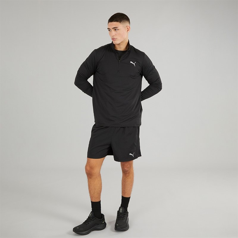 Puma Herre Run Favorite 1/4 Zip Løbe Tøj Puma Sort - Billede 3