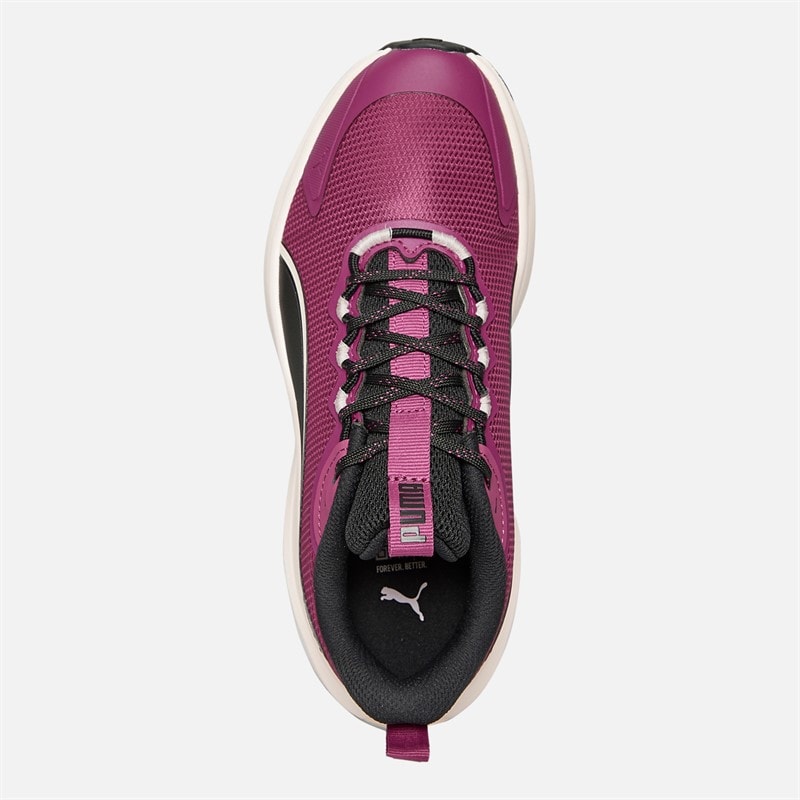 Puma Dame Skyrocket Lite Trail løbesko Berry / Puma Sort / Jasmin Blomst - Billede 4