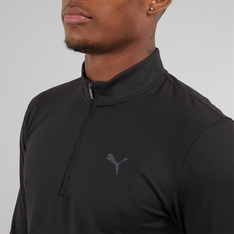 Puma Herre Træning Slim Fit 1/4 Lynlås Puma Sort - Billede 3