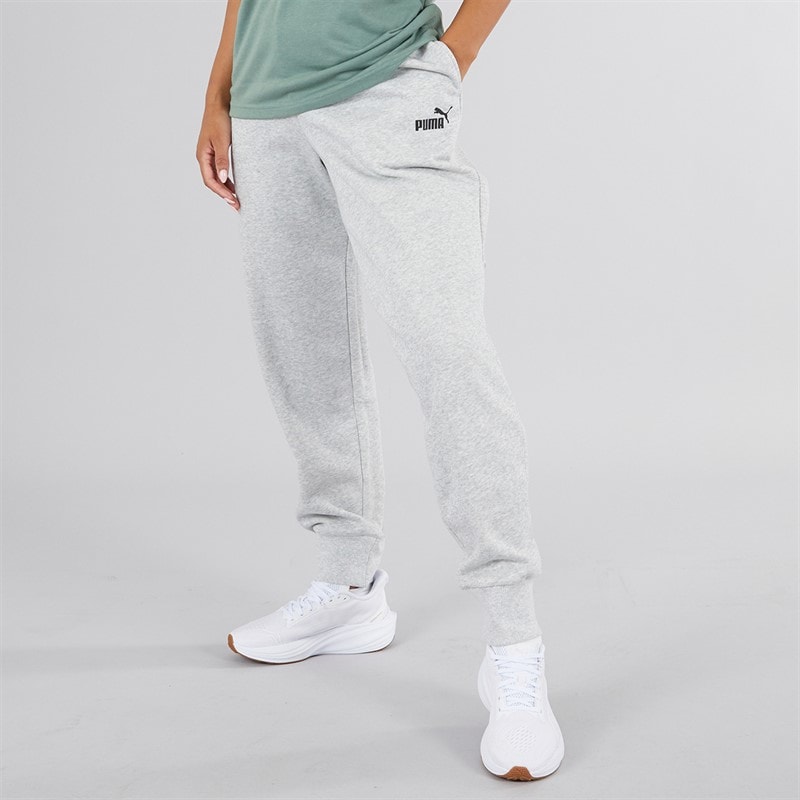 Puma Dame Essentials Logo Joggers Lys Gråmeleret - Billede 1