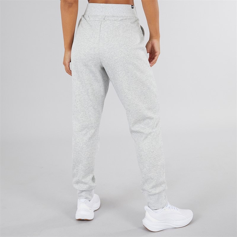 Puma Dame Essentials Logo Joggers Lys Gråmeleret - Billede 3