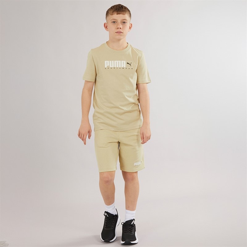 Puma Drenge Grafik Shorts Putty - Billede 3