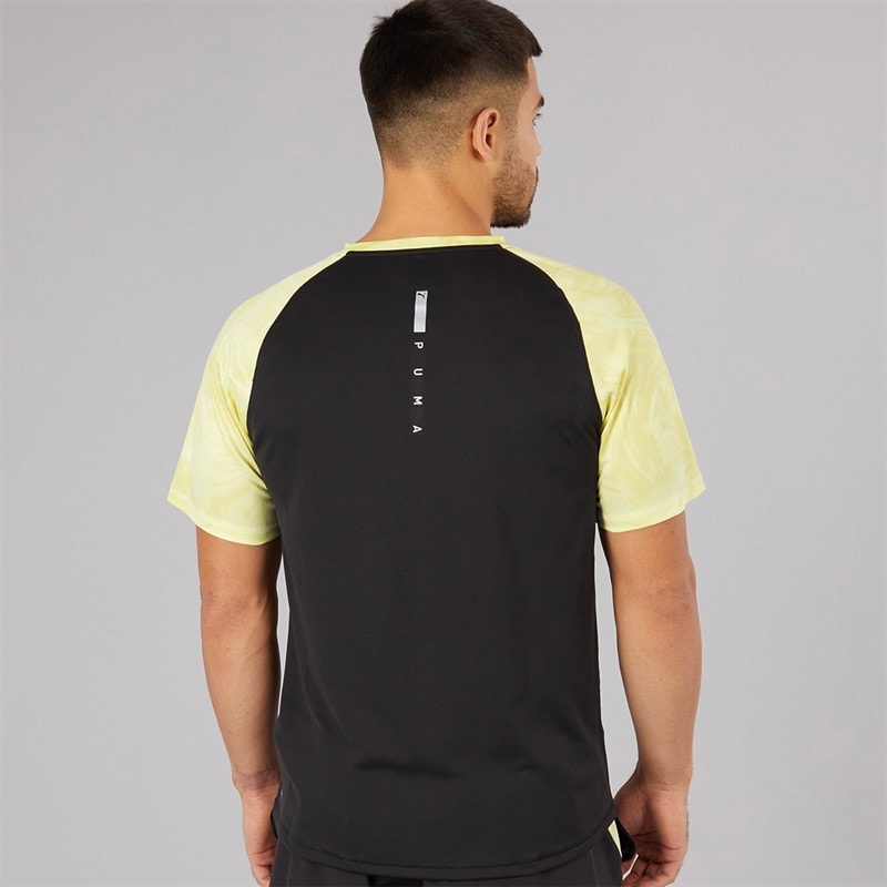 Puma Herre Run Velocity Marmor Løbe Top Sort/Gul - Billede 2
