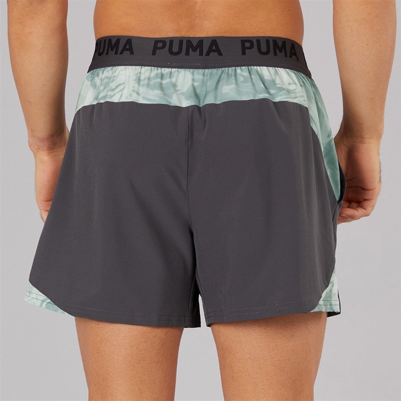 Puma Herre Puma Fit Ultrabreathe Stretch 5 Tommer Marmor Træningsshorts Grå/Blå - Billede 3