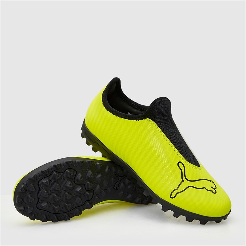Puma Drenge Finesse Sneløse TF Astro Fodboldstøvler Yellow Alert