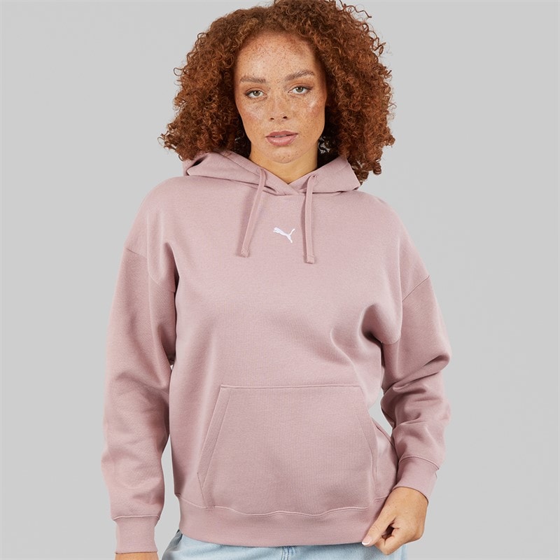 Puma Dame Essentials Oversized Hættetrøje Plum Haze