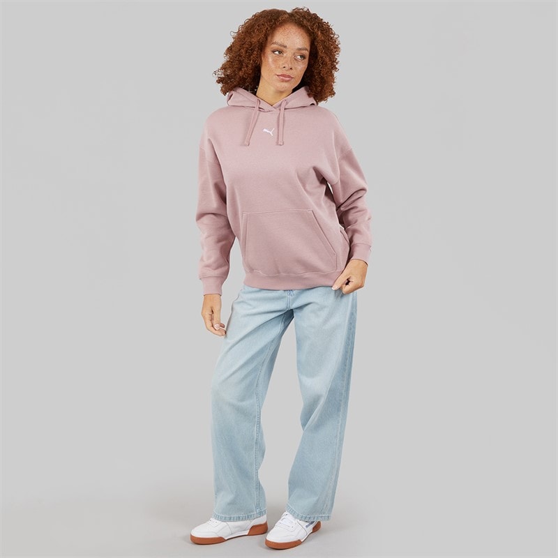 Puma Dame Essentials Oversized Hættetrøje Plum Haze - Billede 3