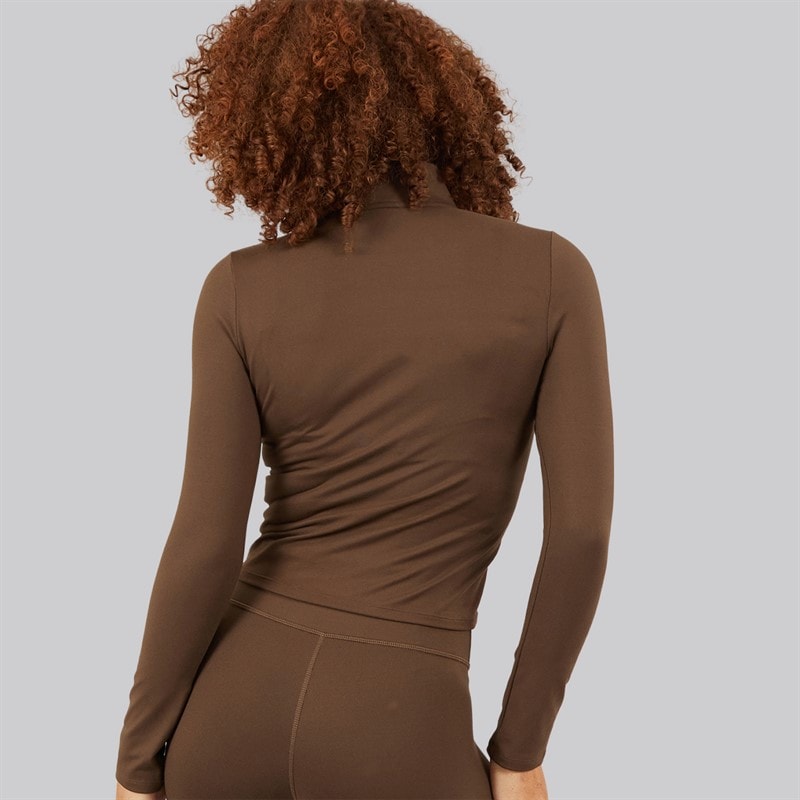 Puma Dame Trænings 1/2 Zip Top Espresso Brown - Billede 2
