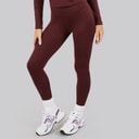 Puma Dame Træn Høj Talje Trænings Tights Leggings Aubergine