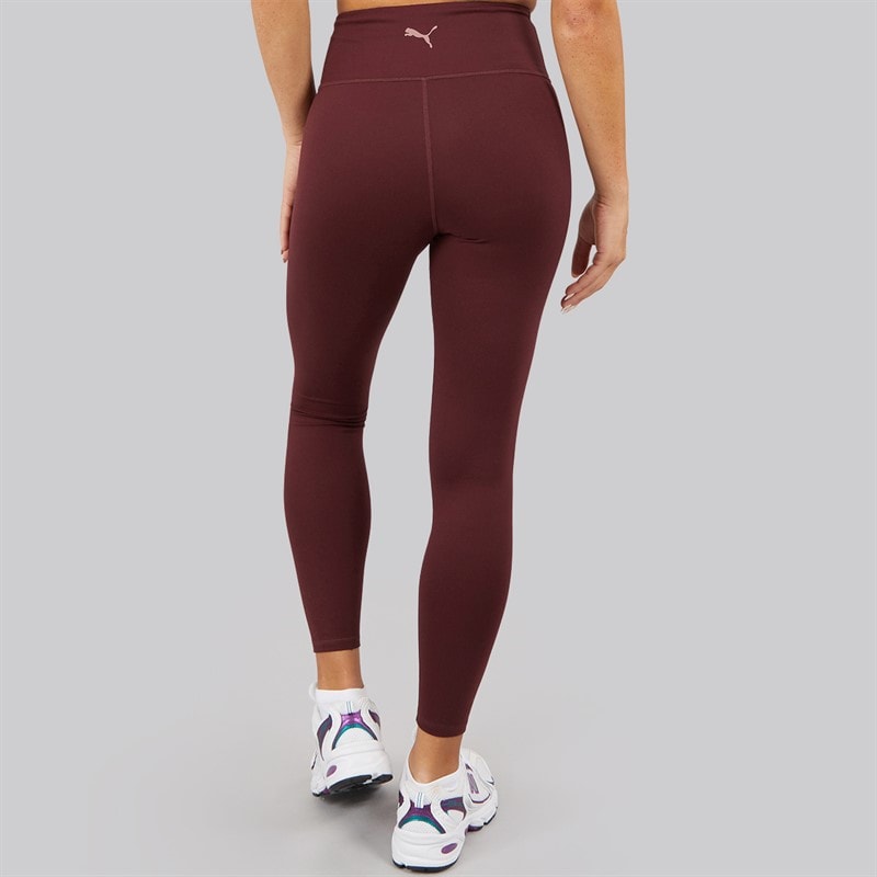 Puma Dame Træn Høj Talje Trænings Tights Leggings Aubergine - Billede 2