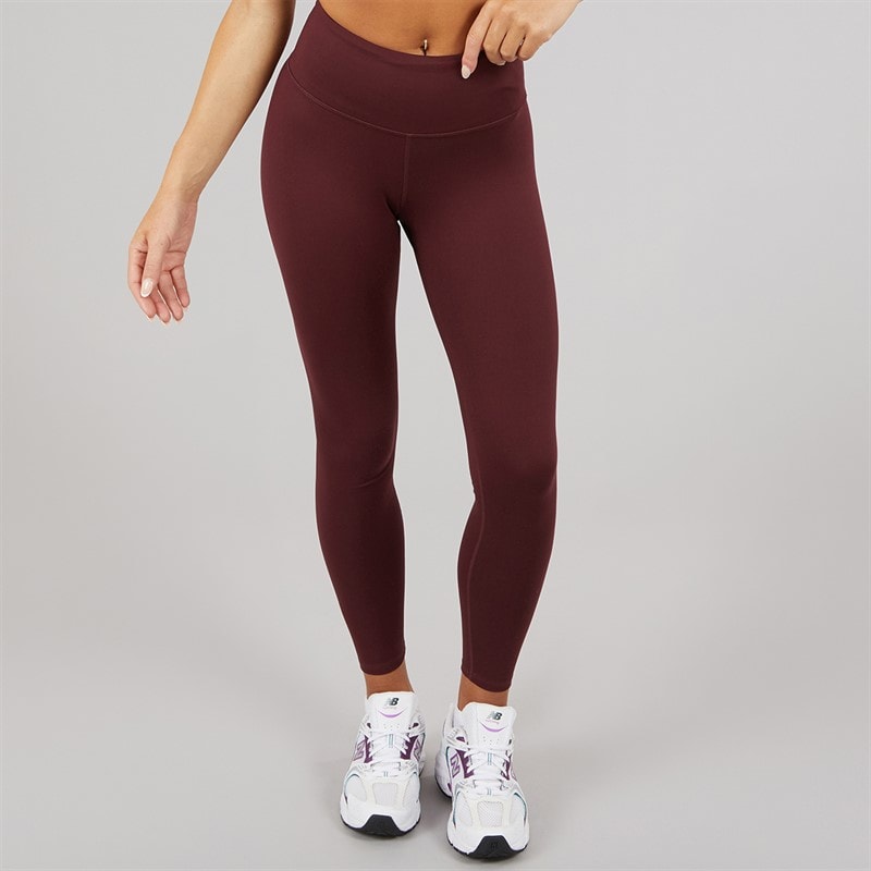 Puma Dame Træn Høj Talje Trænings Tights Leggings Aubergine - Billede 3