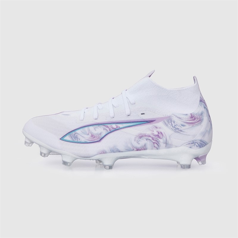 Puma Dame Ultra 5 Match+ Brilliance FG/AG Fodboldstøvler til fast/kunstgræs Puma White - Billede 2