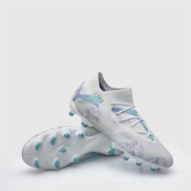 Puma Dame Future 7 Match Brilliance FG/AG Faste/Kunstgræs Fodboldstøvler Puma White - Billede 1
