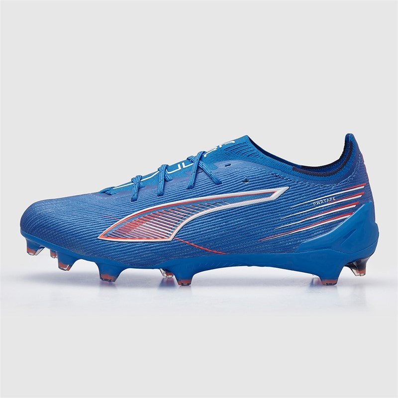 Puma Herre Ultra 6 Ultimate FG Fast Græs Fodboldstøvler Ultra Blue/Hvid/Glowing Red - Billede 2
