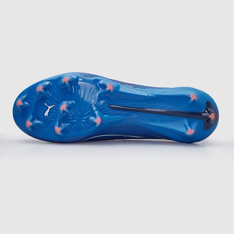 Puma Herre Ultra 6 Ultimate FG Fast Græs Fodboldstøvler Ultra Blue/Hvid/Glowing Red - Billede 3