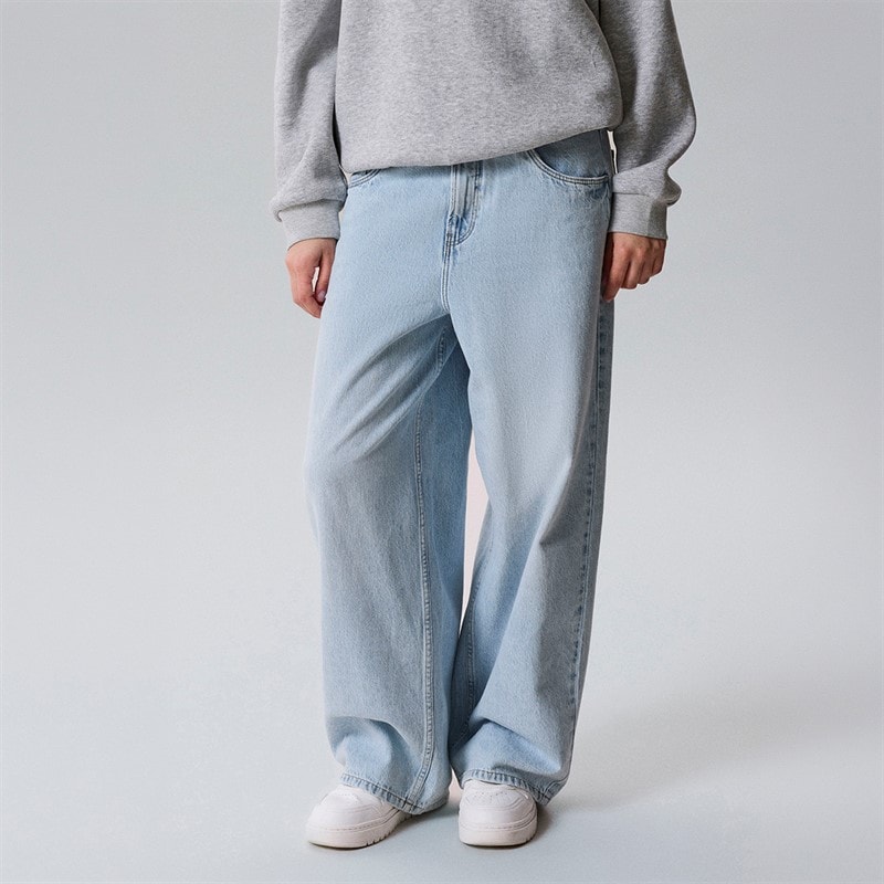 LMTD Drenge Birm Loose Fit Jeans Light Blue Denim