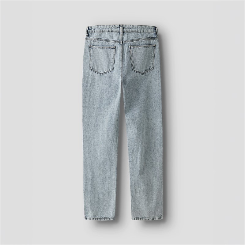 LMTD Drenge Birm Loose Fit Jeans Light Blue Denim - Billede 2