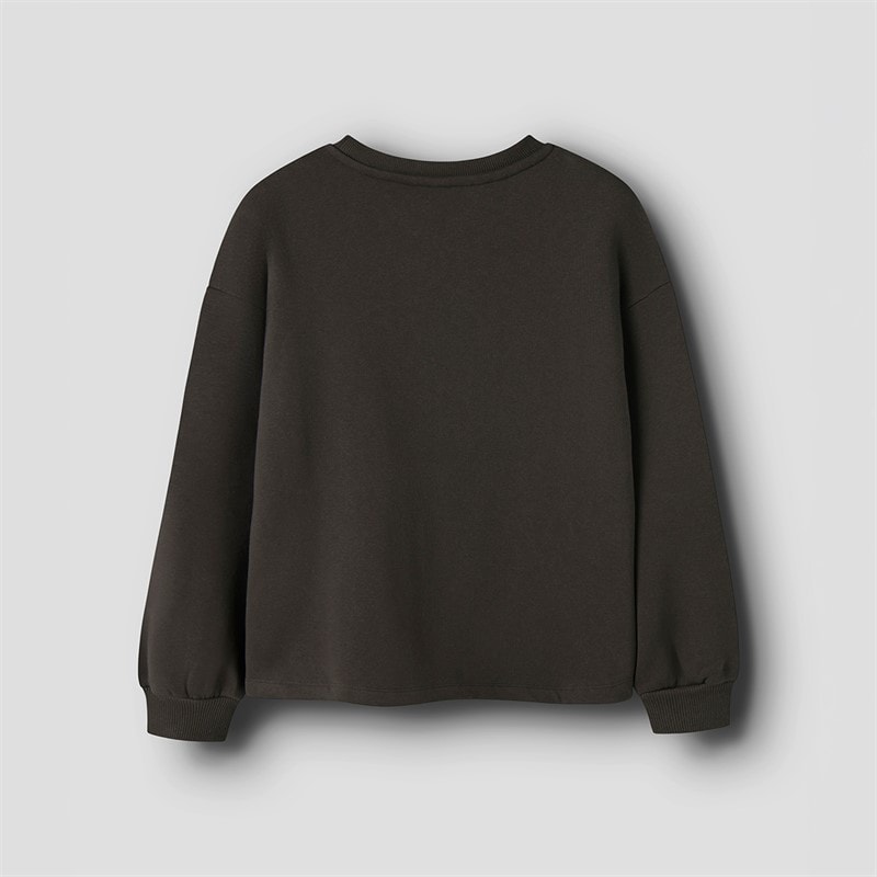 LMTD Piger Faris O-hals sweatshirt Black Coffee - Billede 2
