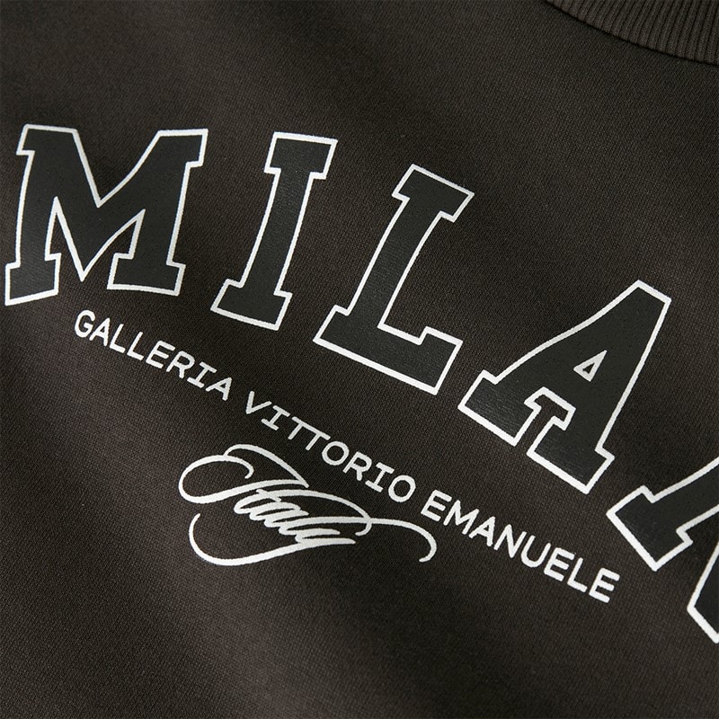 LMTD Piger Faris O-hals sweatshirt Black Coffee - Billede 3