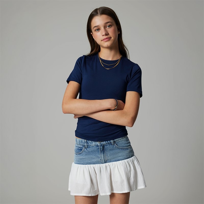 LMTD Piger Dinci Kortærmet T-shirt Navy Blazer - Billede 3