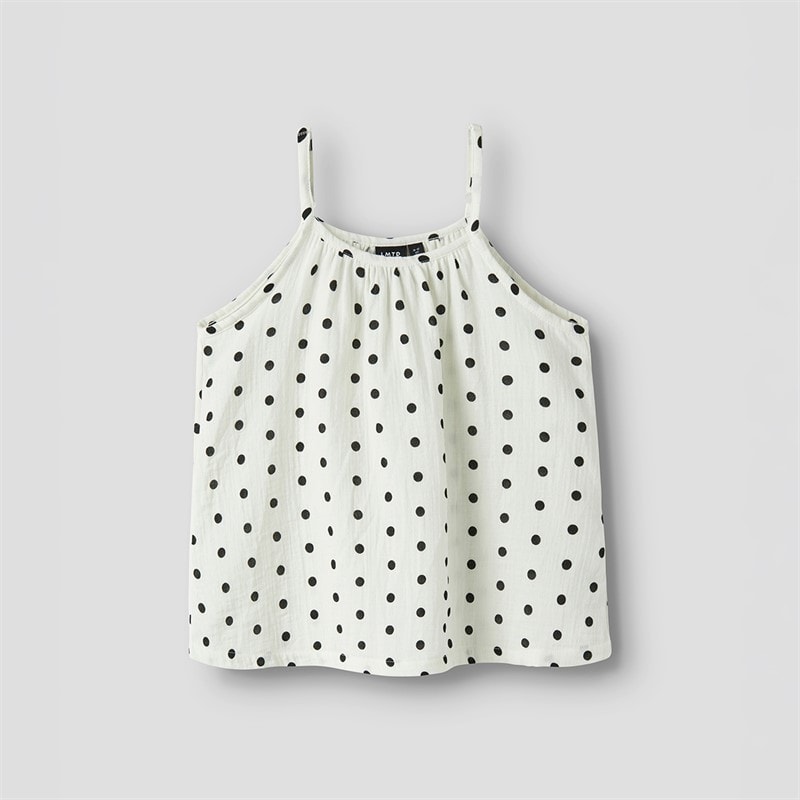 LMTD Piger Lussa Vest Top White Alyssum