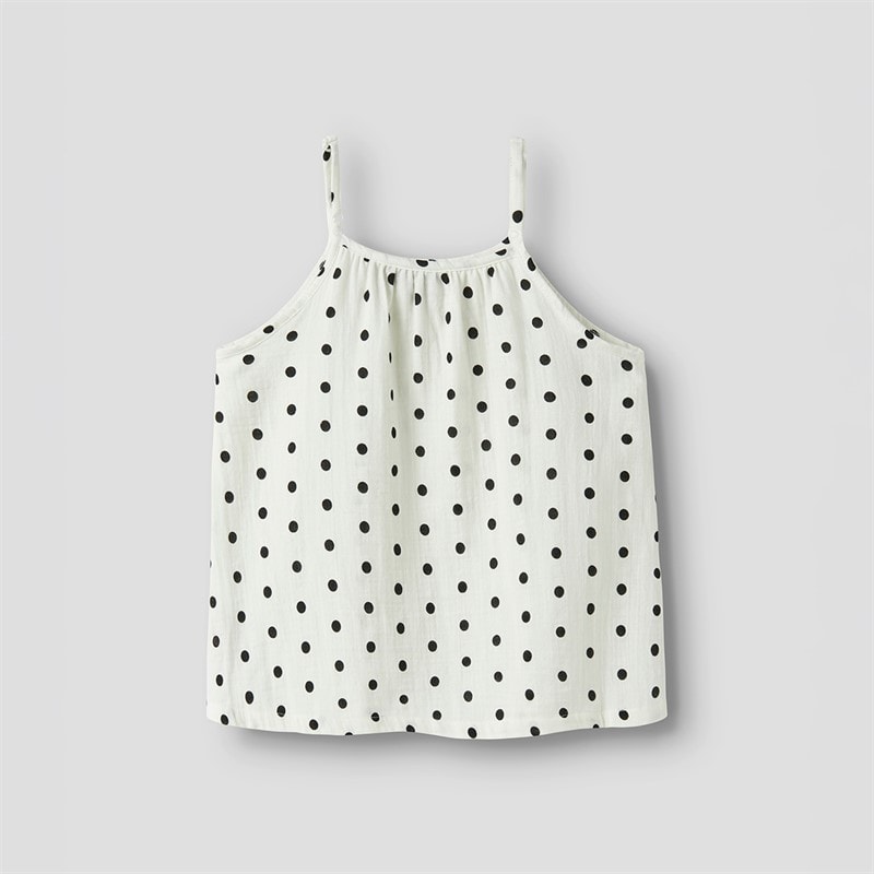 LMTD Piger Lussa Vest Top White Alyssum - Billede 2