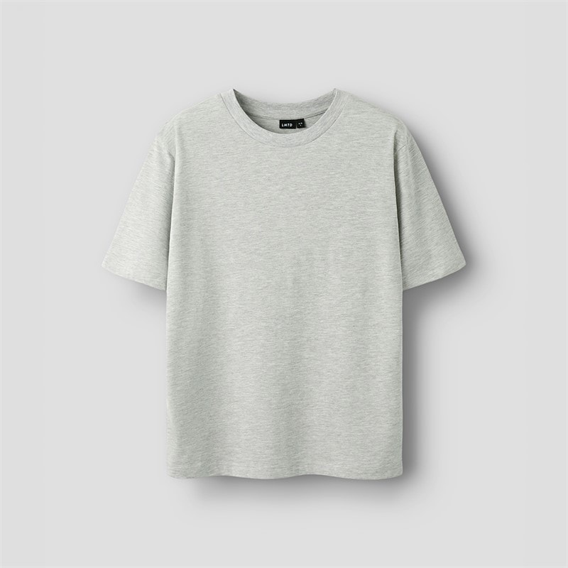 LMTD Piger Hibi Kortærmet T Shirt Light Grey Melange