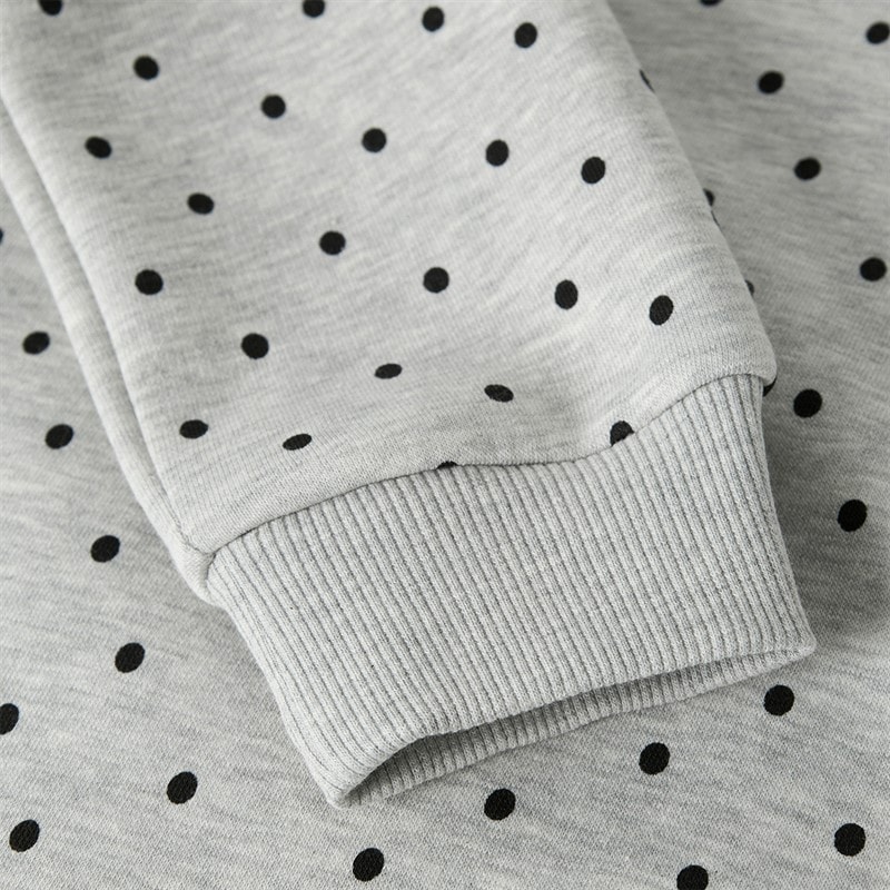LMTD Piger Dosso Hættetrøje Light Grey Melange - Billede 3
