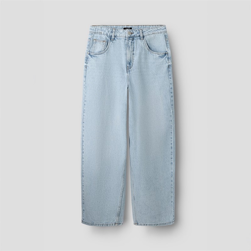 LMTD Drenge Birm Skate Løstsiddende Jeans Lys Blå Bleg Canvas