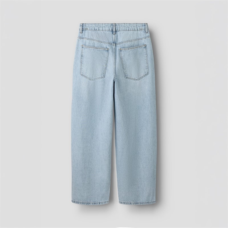 LMTD Drenge Birm Skate Løstsiddende Jeans Lys Blå Bleg Canvas - Billede 2