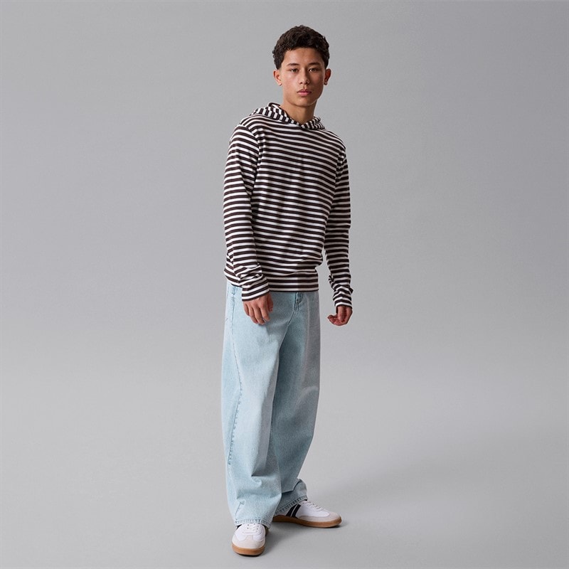 LMTD Drenge Birm Skate Løstsiddende Jeans Lys Blå Bleg Canvas - Billede 3