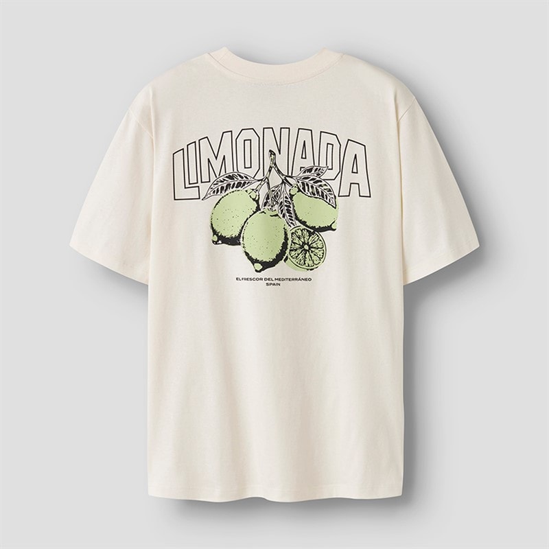 LMTD Drenge Limon T Shirt Hvid Alyssum