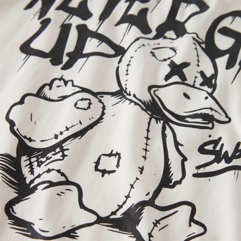 LMTD Drenge Huck T shirt Hvid Alyssum - Billede 3
