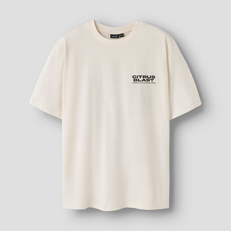 LMTD Drenge Bercan T Shirt Hvid Alyssum - Billede 2