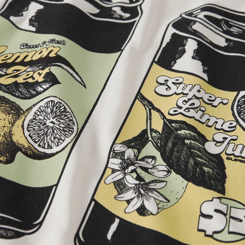 LMTD Drenge Bercan T Shirt Hvid Alyssum - Billede 3