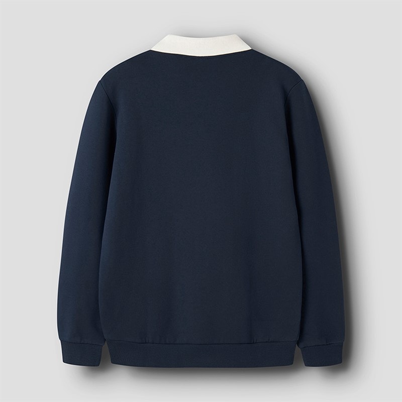LMTD Drenge Ross Polo Sweatshirt Navy blazer - Billede 2