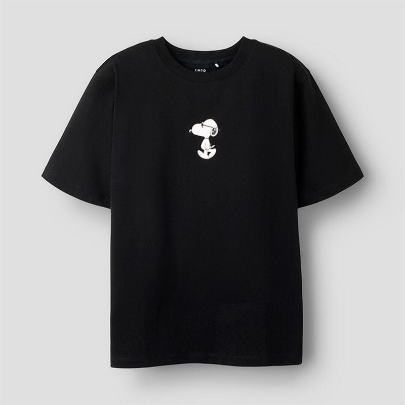 LMTD Drenge Affy Snoopy T shirt Sort