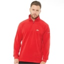 Trespass Herre Masonville 1/2 Lynlås Micro Fleece Rød