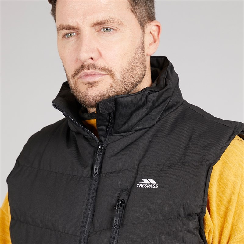 Trespass Herre Vatteret Vandafvisende Gilet Vest Sort - Billede 3