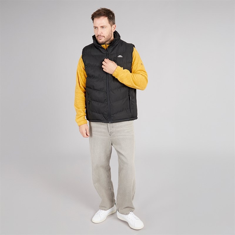 Trespass Herre Vatteret Vandafvisende Gilet Vest Sort - Billede 4