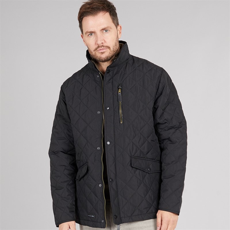 Trespass Herrer Argyle Vatteret Jakke Sort