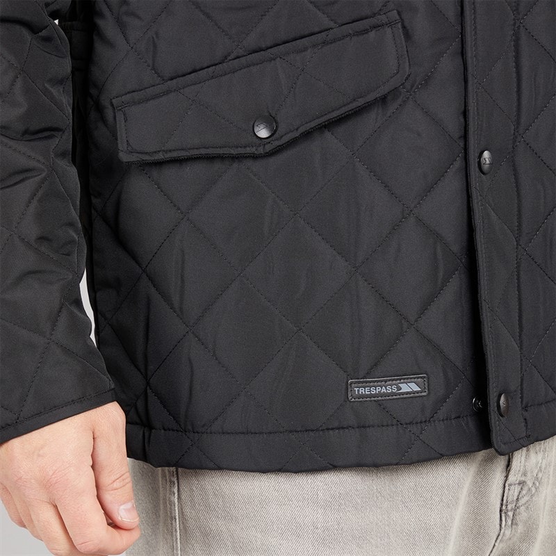 Trespass Herrer Argyle Vatteret Jakke Sort - Billede 3