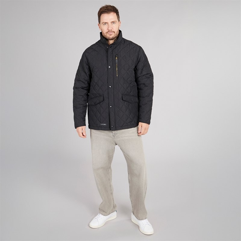 Trespass Herrer Argyle Vatteret Jakke Sort - Billede 4