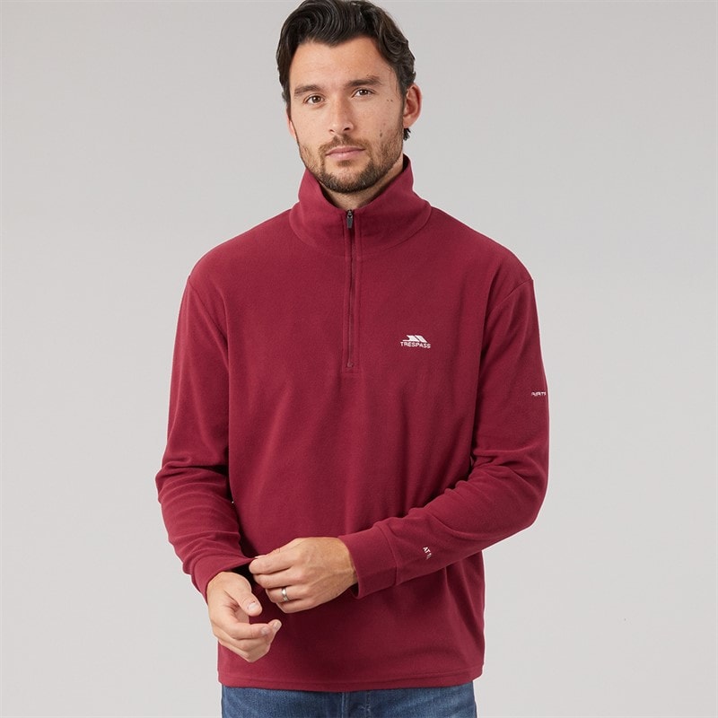 Trespass Herre Masonville Fleece Rød - Billede 3